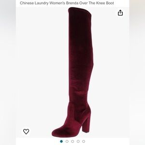 NEW Chinese Laundry Velvet Over the Knee Boots